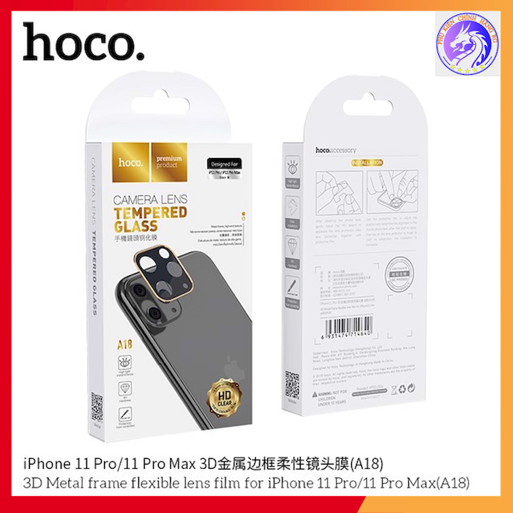 [HCM]MIẾNG DÁN BẢO VỆ CAMERA SAU ĐIỆN THOẠI IPHONE 11 PRO&11 PRO MAX HOCO A18