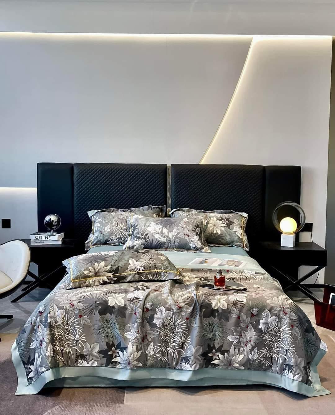 Set Chăn Ga Gối phi Lụa thái "Chăn Trần Hè" Mát Lạnh cho mùa hè "bộ 4 Món"