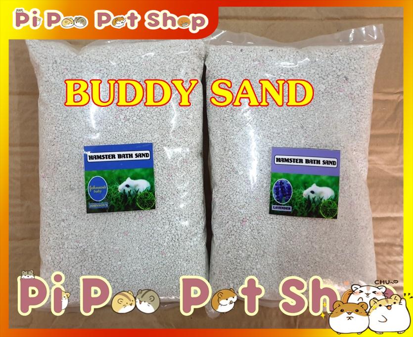 Cát buddy trắng lót chuồng hamster - 1KG