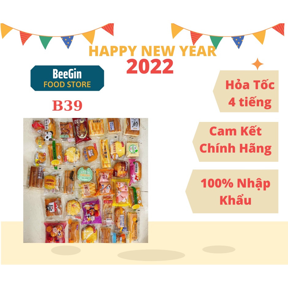 Bánh bông lan Mix đủ vị Đài Loan 1kg - B39