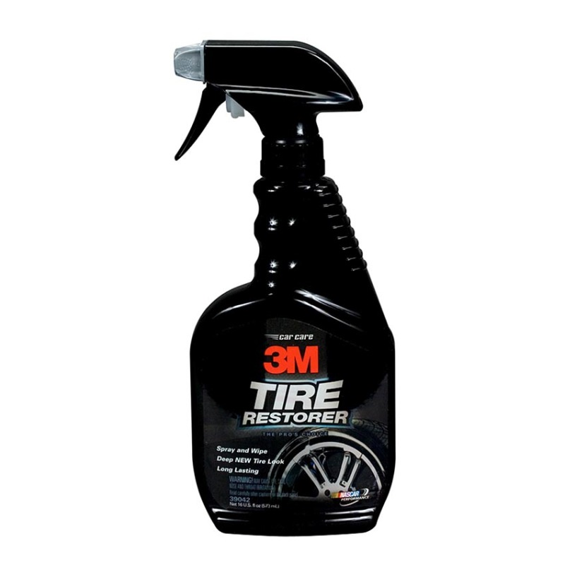 CHAI XỊT CHĂM SÓC LỐP PHỤC HỒI CAO SU - 3M TIRE RESTORER PN39042 473ML (ĐEN)