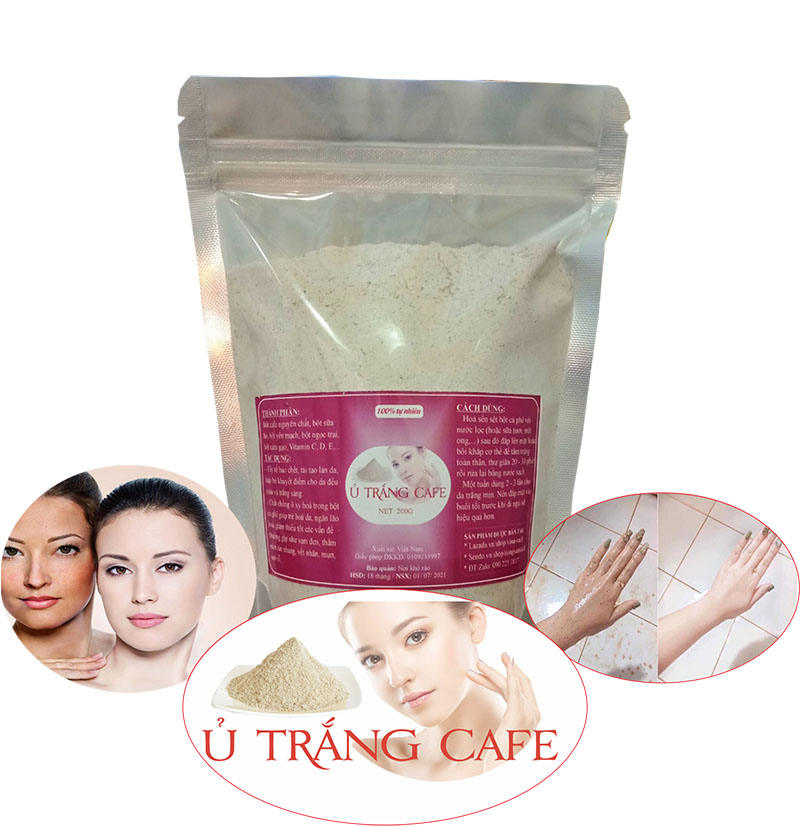 Ủ trắng Cafe (mặt nạ cà phê)