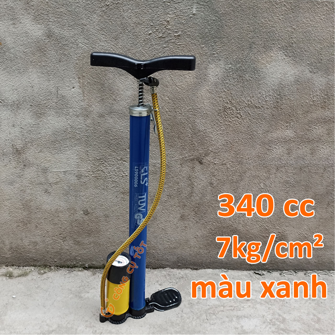 Bơm xe đạp, xe máy bằng tay hiệu LS+