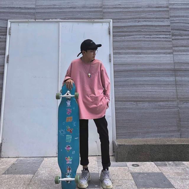 Áo thun dài tay trơn nhiều màu basic unisex