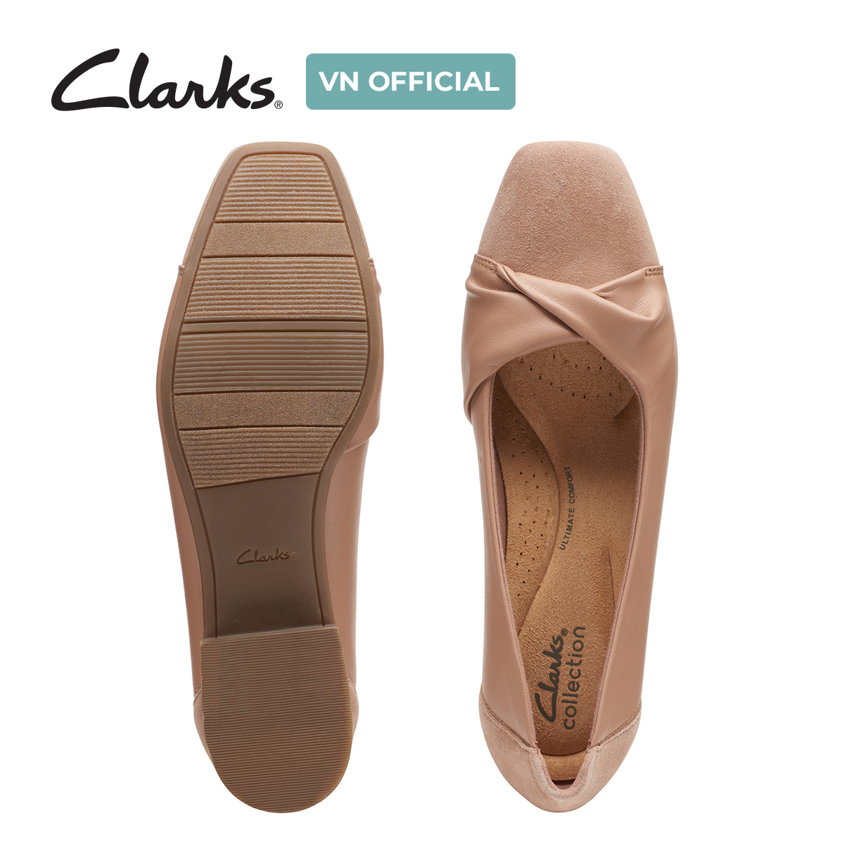 Giày Búp Bê Da Nữ Clarks - Tilmont Dalia