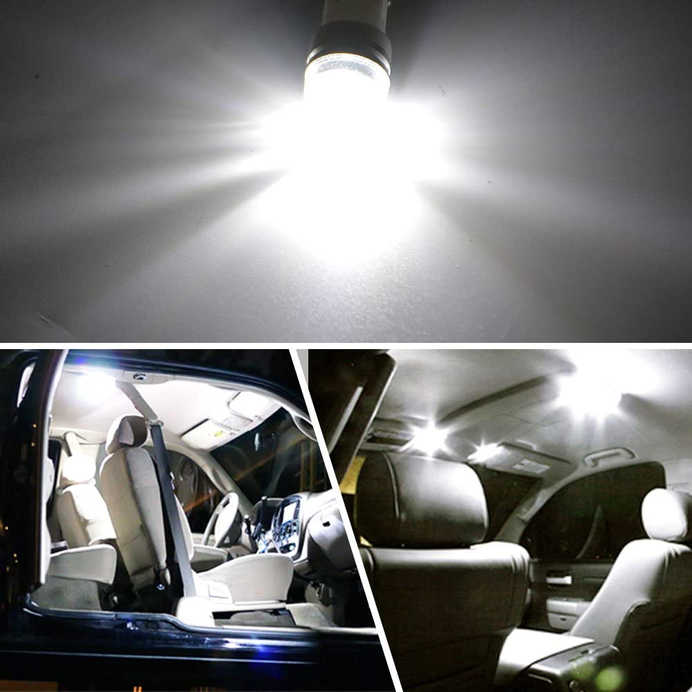 Đèn LED Chân T10 2SMD 6000K Chip 5730 Siêu Sáng Khuếch Tán 3 Chiều Chuyên Gắn Đèn Lùi, Biển Số Xe Hơi