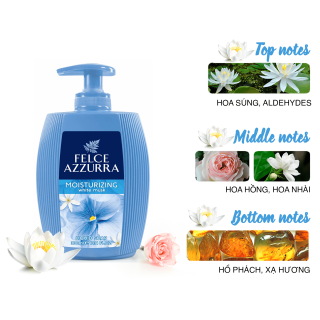 Sữa rửa tay hương nước hoa Ý Felce Azzurra 300ml dưỡng ẩm thơm xạ hương trắng thumbnail