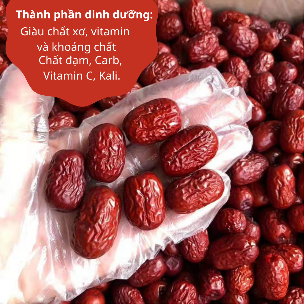Táo đỏ sấy lạnh Robi Mart gói 500gr - Quả to tròn hàng loại 1 chính hãng