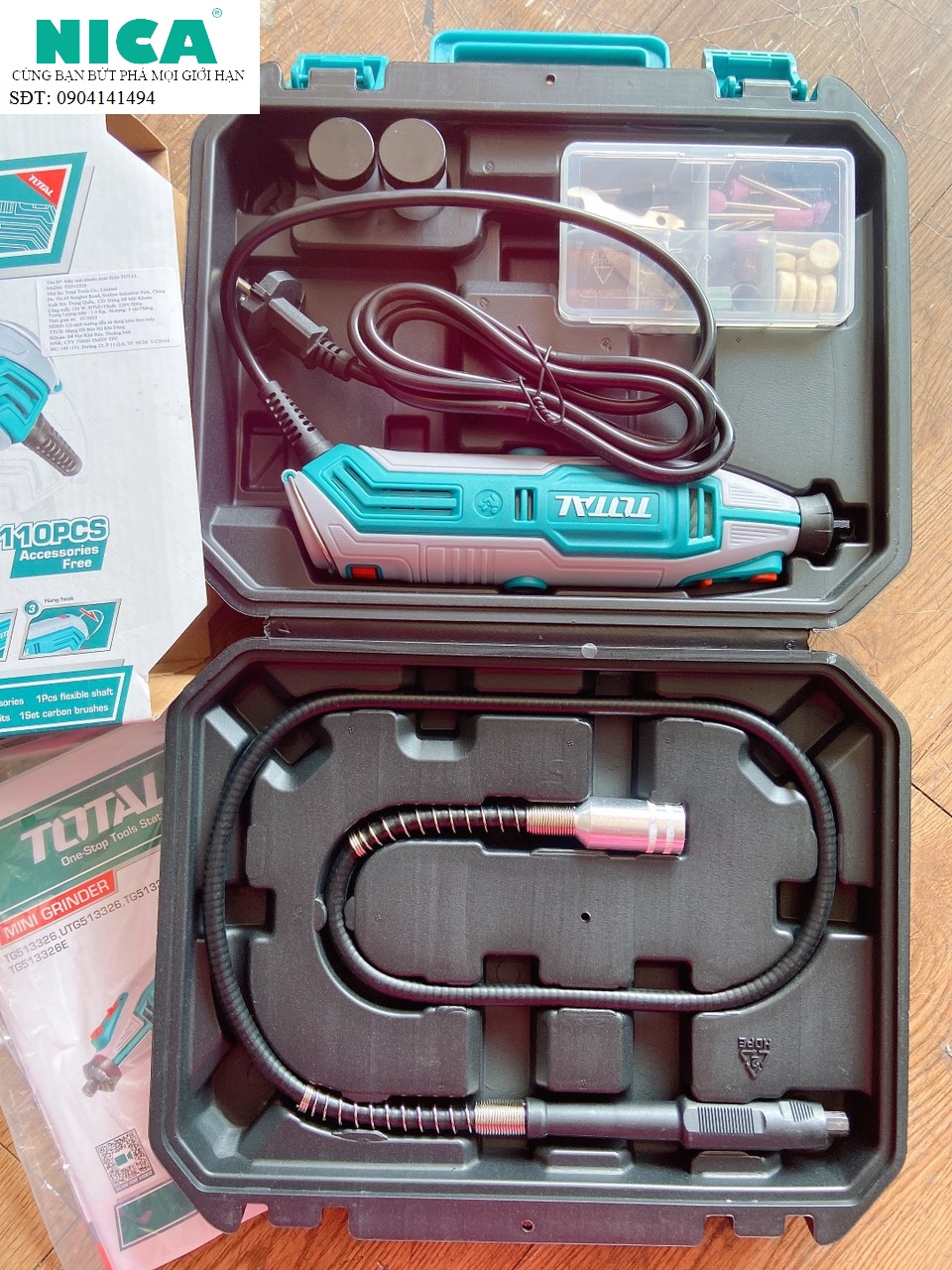 Total - TG501032  Bộ máy mài khuôn mini 130W