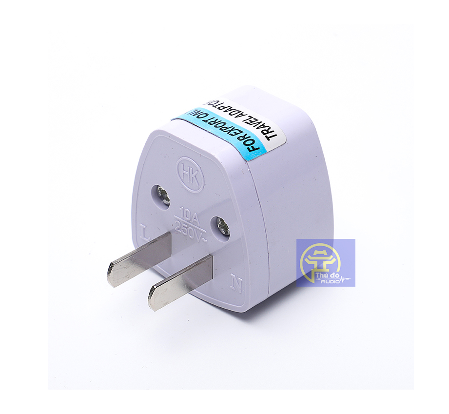 Phích cắm chuyển đổi ổ 3 chấu sang 2 chấu.