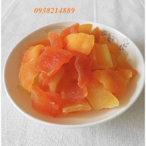500g Mứt đu đủ sấy dẻo-Mứt tết-đồ ăn vặt - bách hóa online uy tín