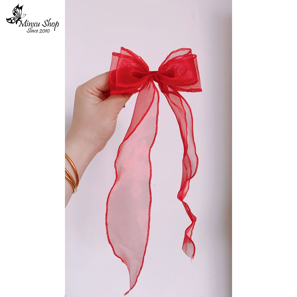 Kẹp tóc nơ công chúa nhiều màu đáng yêu Minxu shop KE