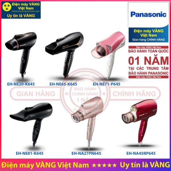 Máy sấy tóc Panasonic EH-NE20-K645 EH-NE65-K645 EH-NE71-P645 EH-NE81-K645 EH-NA27PN645 EH-NA45RP645 - Hàng chính hãng nhập khẩu