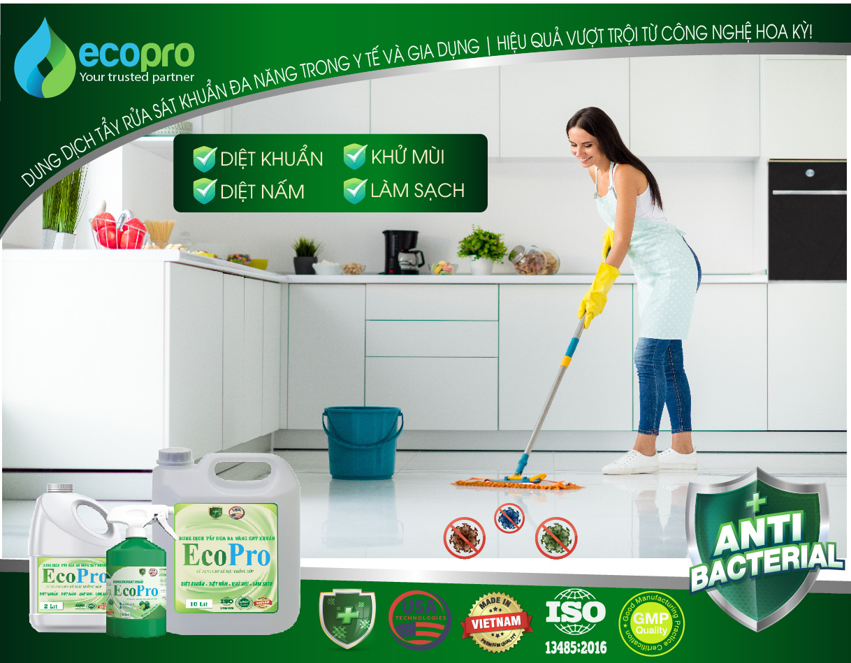 Dung dịch tẩy đa năng sát khuẩn bề mặt EcoPro