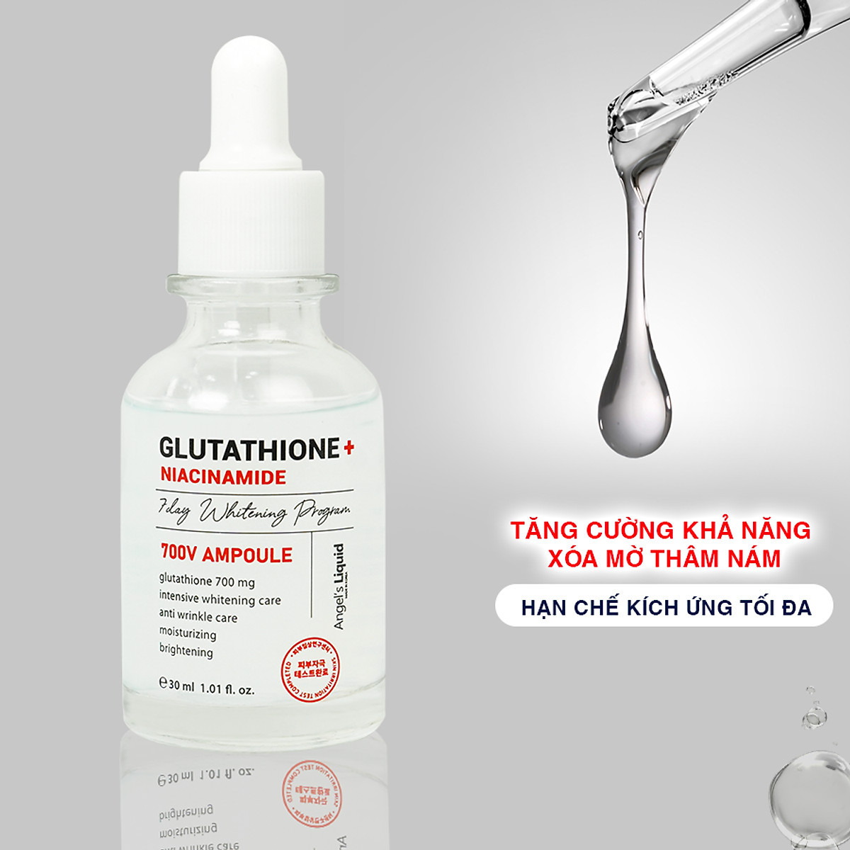 Combo truyền trắng, mờ nám Angel's Liquid (Serum Plus Niacinamide 30ml + Kem Plus Niacinamide 50ml) - NEW