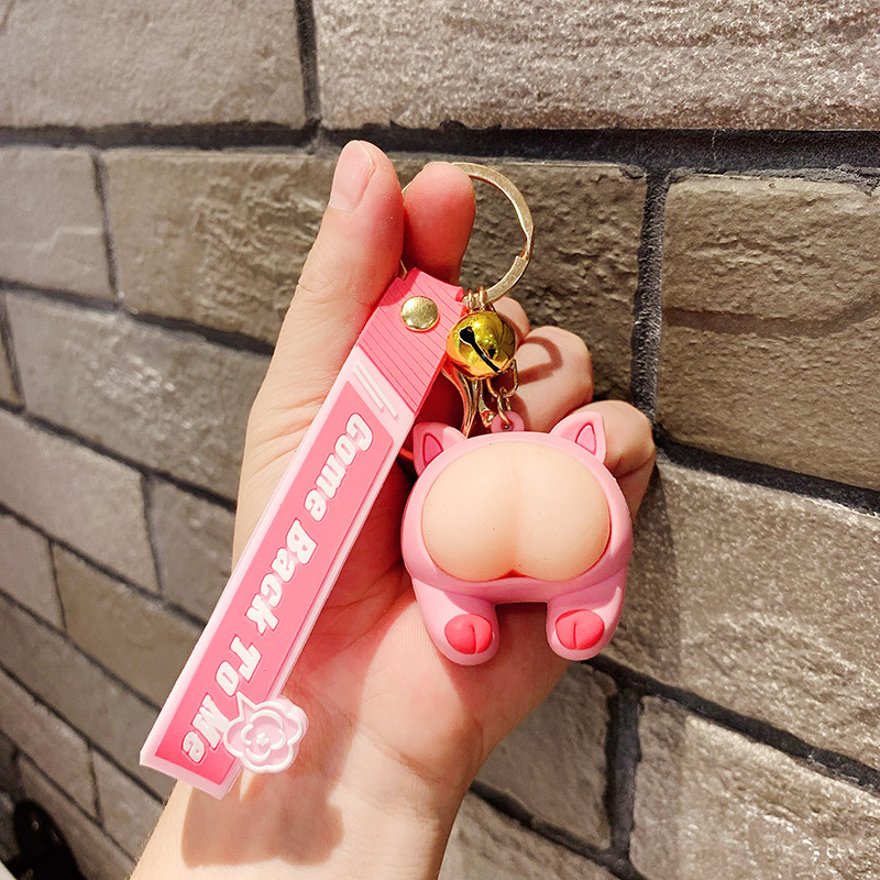 Móc khóa mông mochi animal cute mềm mịn