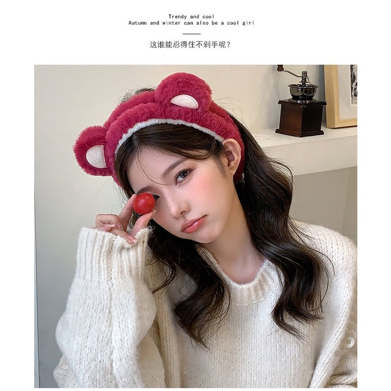 Băng đô cài tóc hình gấu dâu Lotso