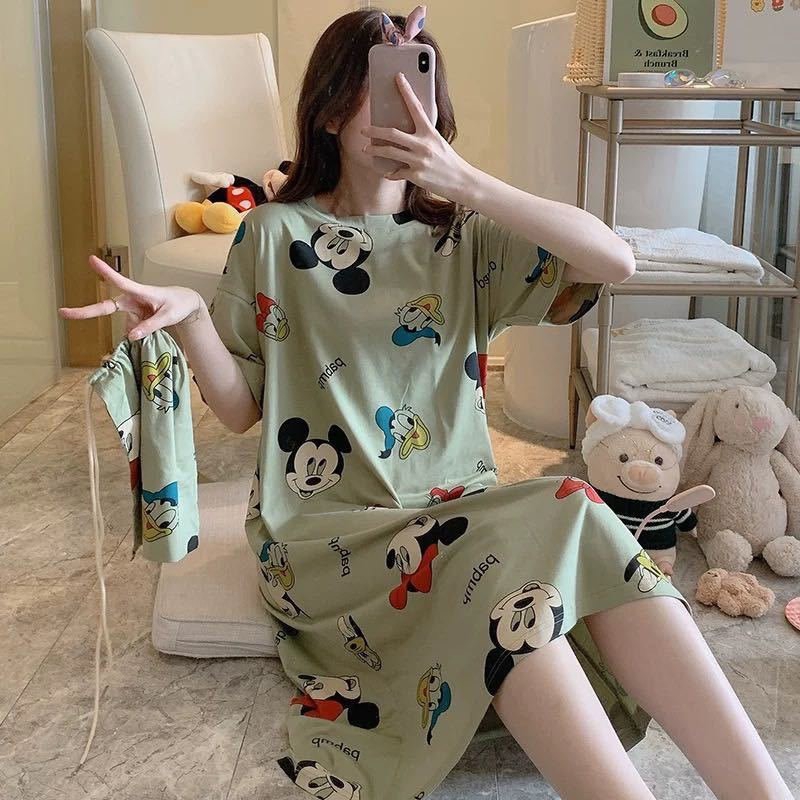 ĐẦM NGỦ HỌA TIẾT DỄ THƯƠNG