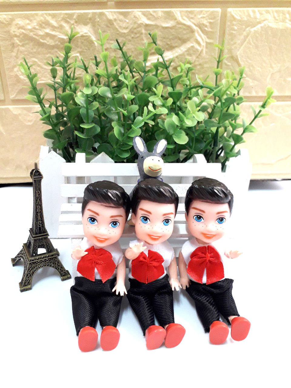 Combo 02 Búp Bê Chibi 11cm Bé Trai +Bé Gái Cute