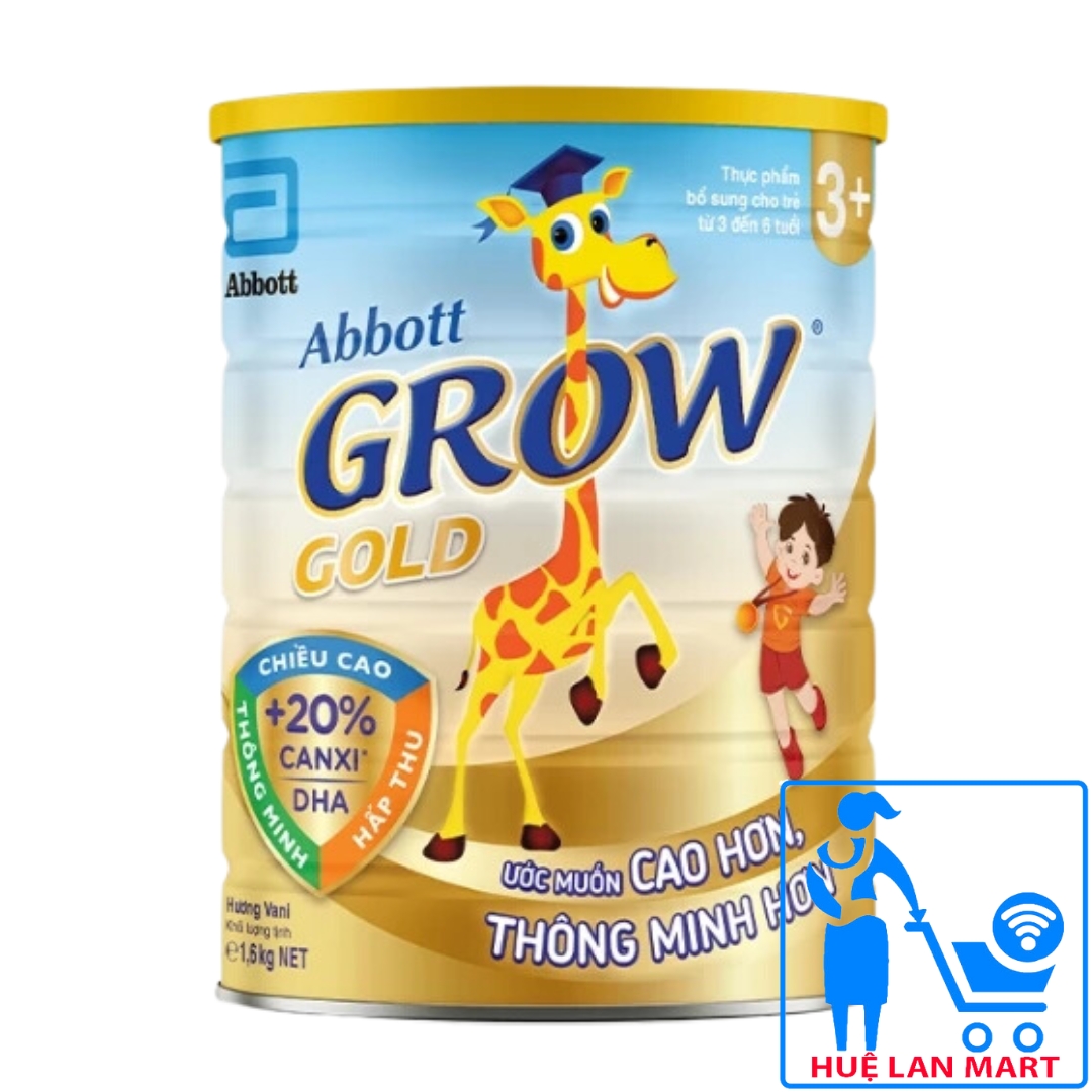 [CHÍNH HÃNG] Sữa Bột Abbott Grow Gold 3+ Hộp 1,6kg (Cho trẻ 3~6 tuổi)