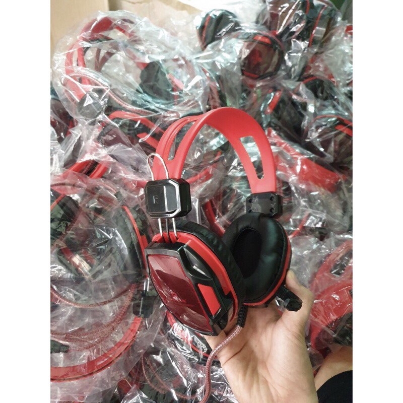 [HCM](COMBO 2 CÁI) Tai nghe Qinlian A6 gaming (Đen đỏ)
