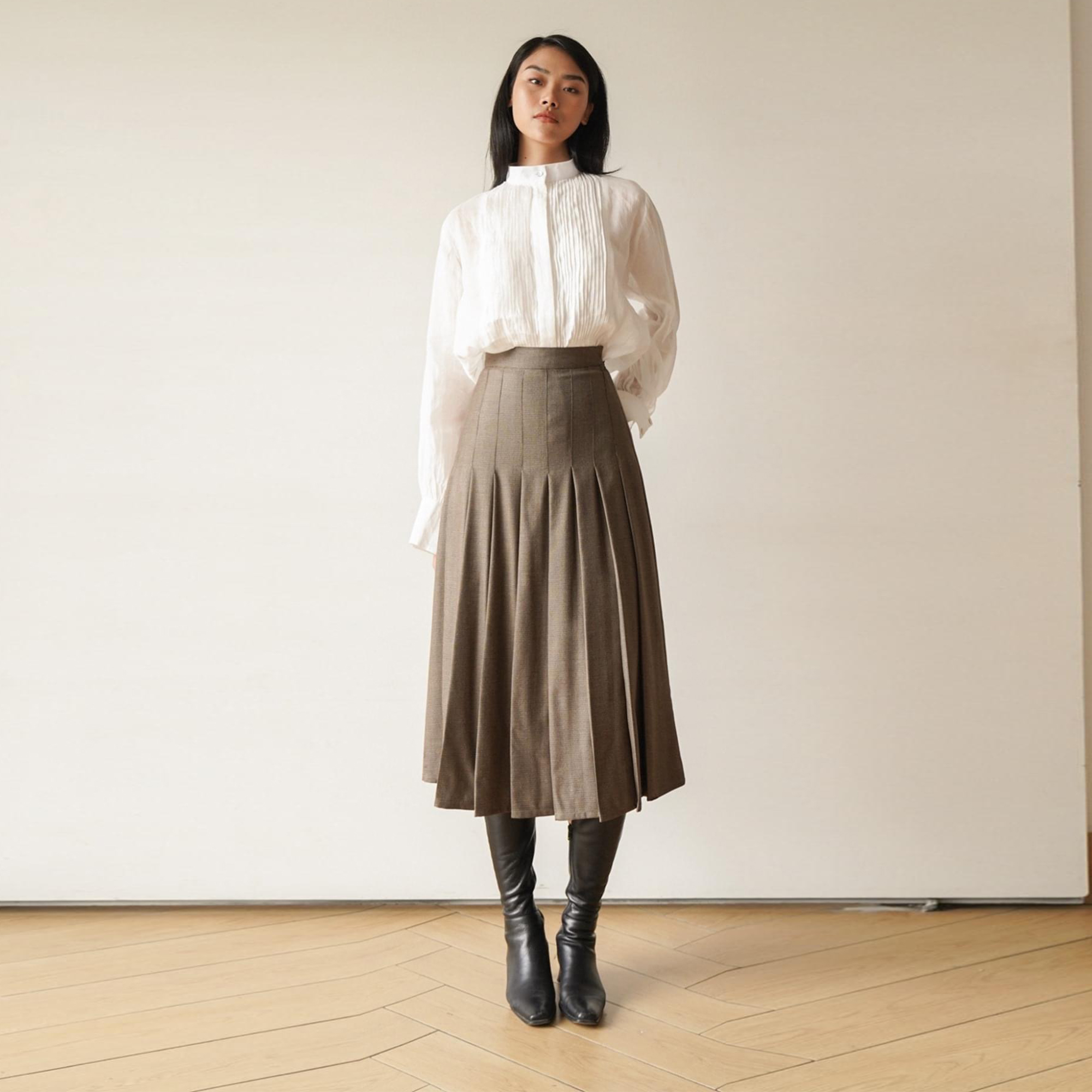 At Least Pleated Skirt Chân Váy Xếp Li