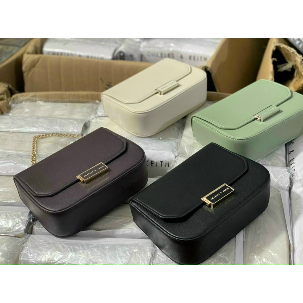 Túi xách nữ da lì CNK hàng cao chấp full tag mác