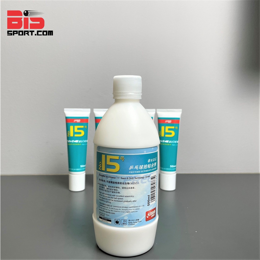 [HCM] Keo Sữa Dán Mặt Vợt Bóng Bàn Chính Hãng DHS i5 VOC FREE 50ml , 550ml