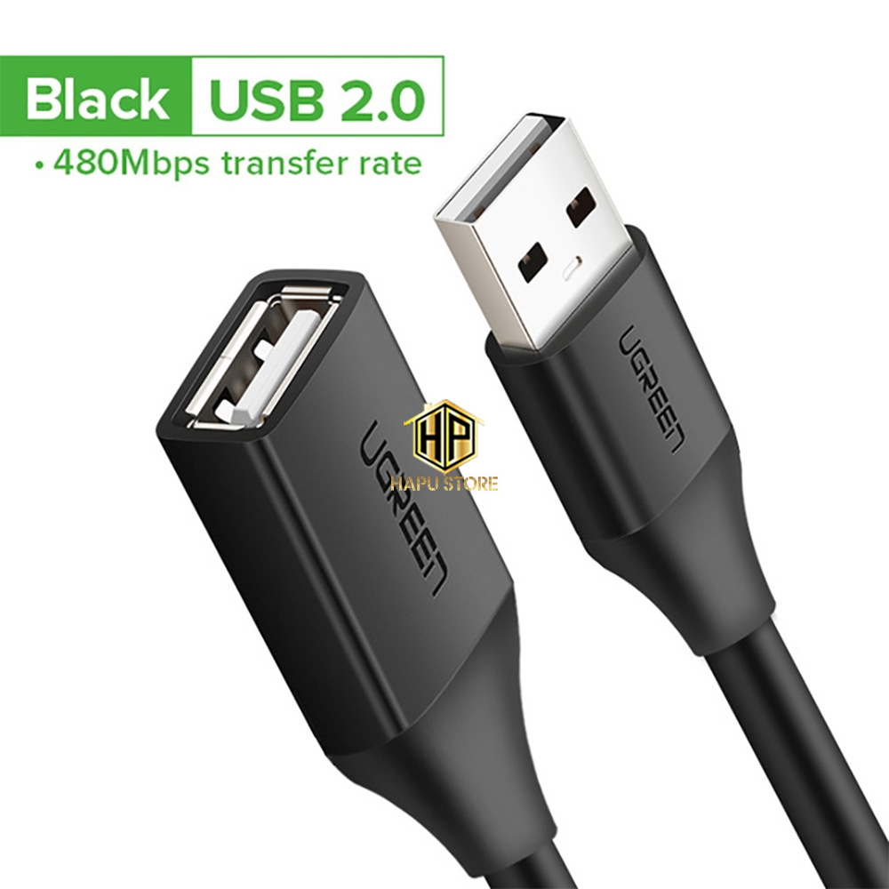 Ugreen 10313 - Cáp USB 2.0 nối dài 0,5M cao cấp - HapuStore