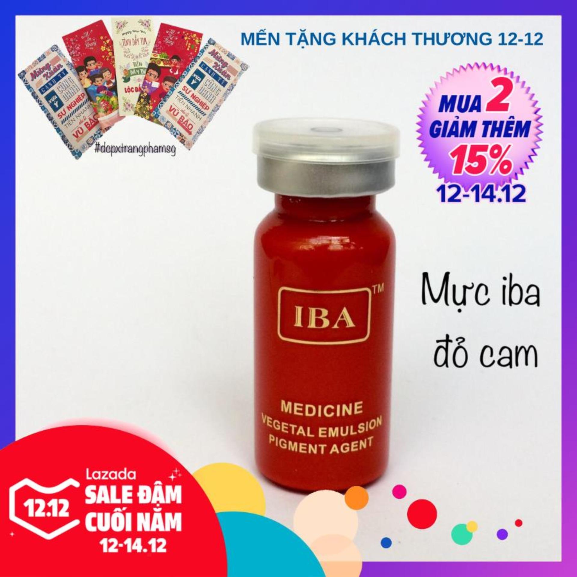 [HCM]Mực phun xăm thẩm mỹ  mày môi mí IBA (ĐỎ ĐẬM)
