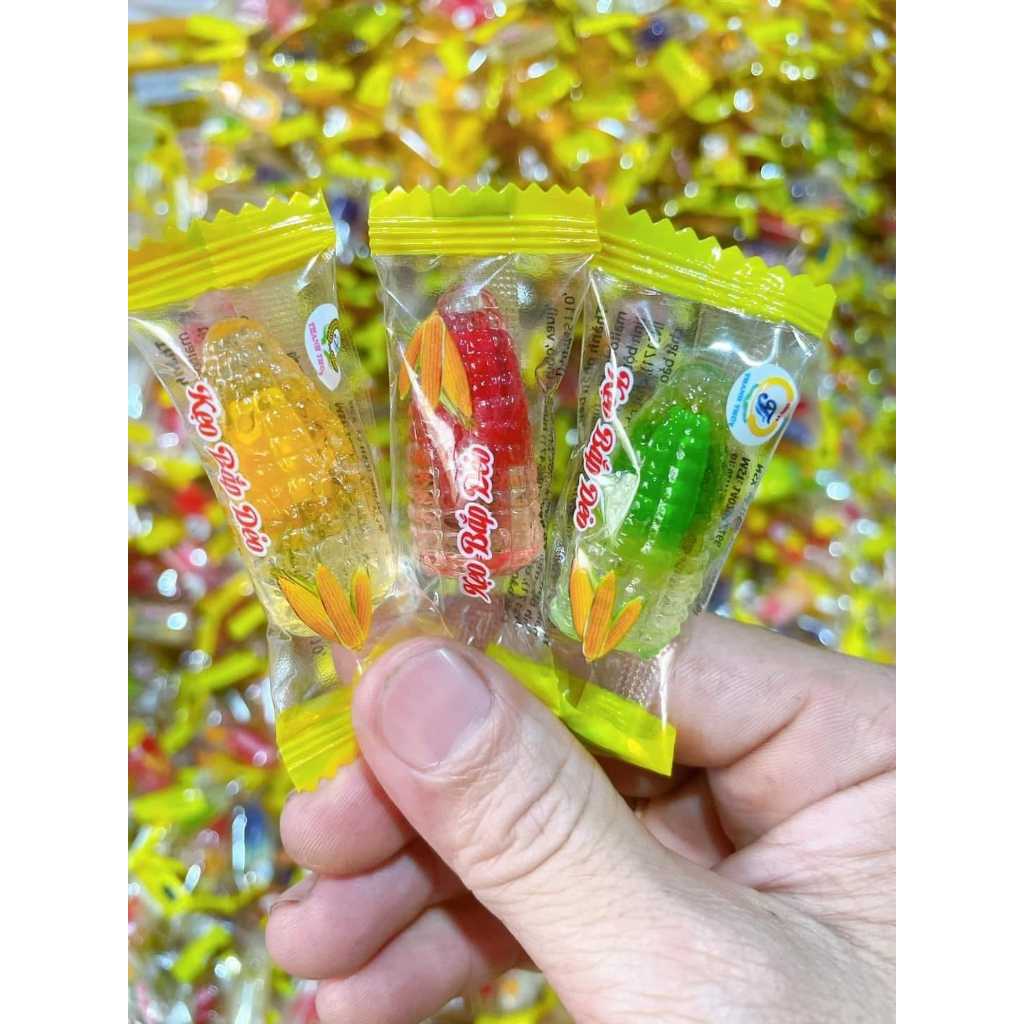 Transparent corn with yellow kernel 1kg-snacks-snacks-Tet holiday