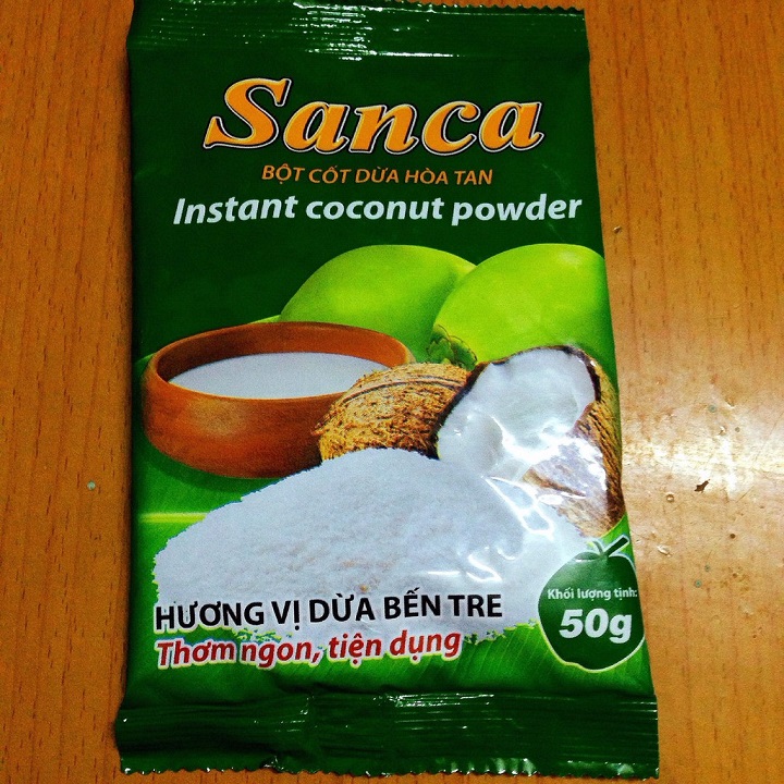 [HCM]BỘT CỐT DỪA HÒA TAN SANCA 50G