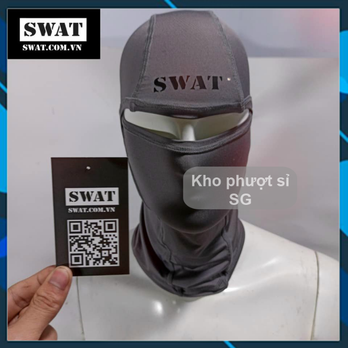 Khăn trùm đầu ninja giá rẻ cao cấp SWAT 3in1 phản quang - khăn trùm đầu giá sỉ chất mát, chuyên dùng đội mũ bảo hiểm fullface