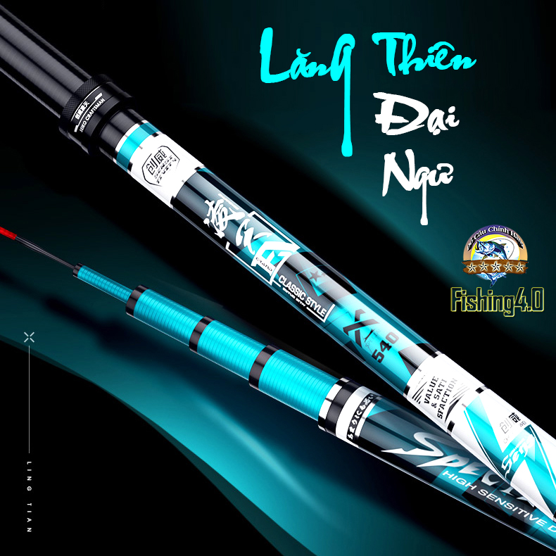 Cần Câu Tay ChuangWei Lăng Thiên Đại Ngư - Cần Săn Hàng - Câu Đài Cảm Giác Mạnh - CW01