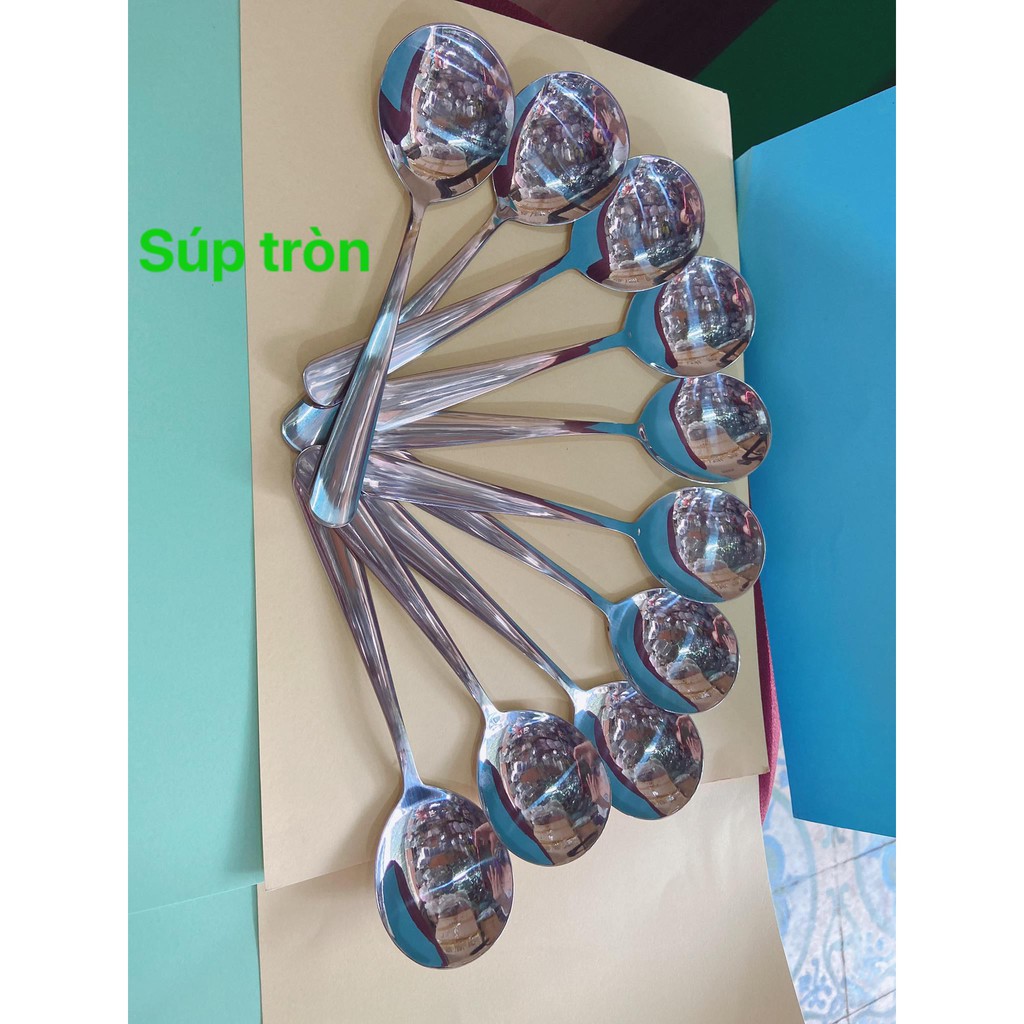 [HCM]Muỗng Súp Tròn Cao Cấp (10 cái)