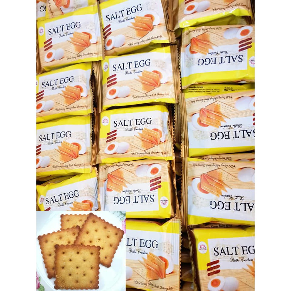 bánh cracker vị trứng muối - cực ngon 500g