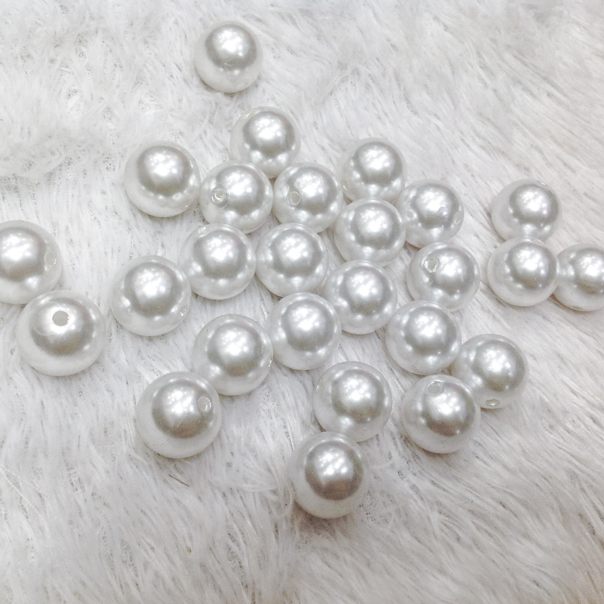 Pack of 3 PCs 20mm acrylic pearl beads jewelry making nice handbag necklaces