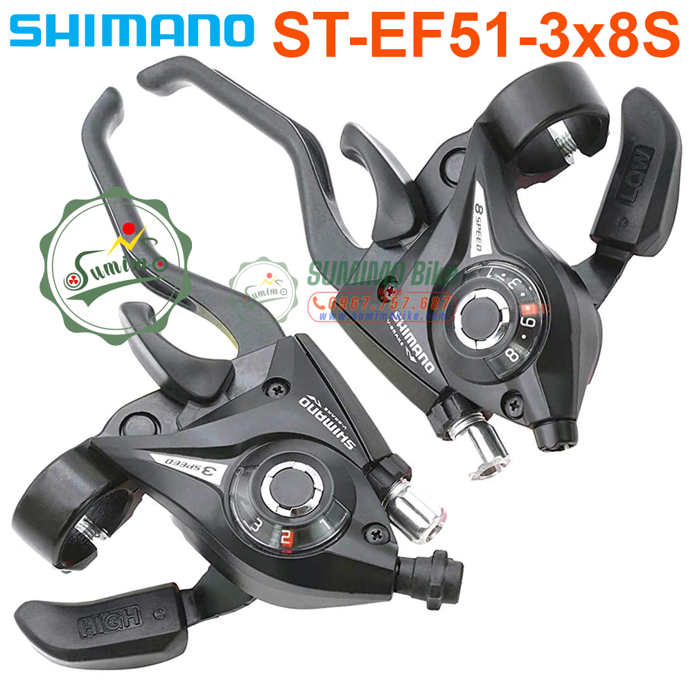 Tay bấm xã xe đạp SUMIMO EF51 kèm ruột đề