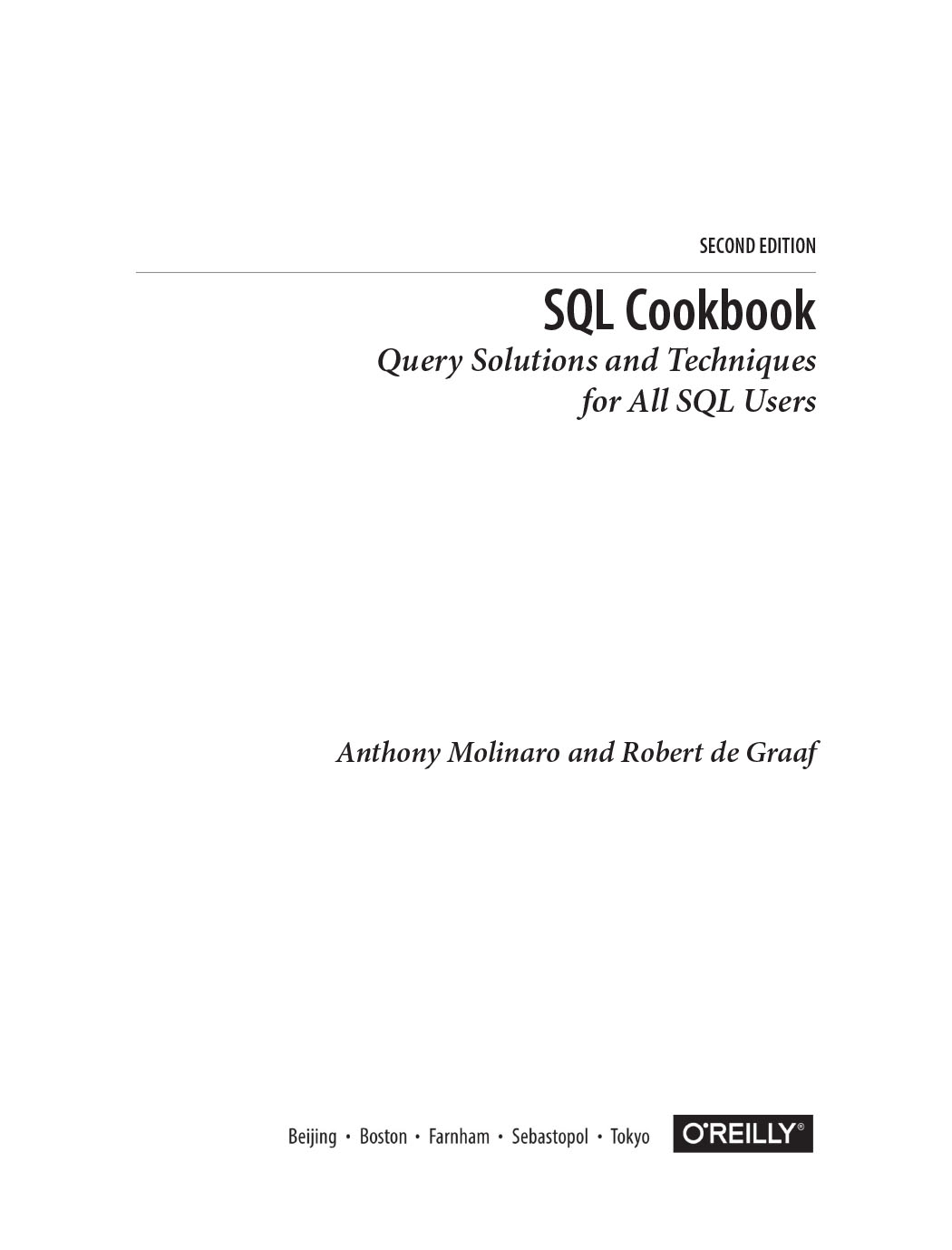 sách SQL Cookbookm