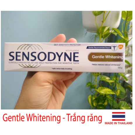 Combo 3 Tuýp Kem Đánh Răng Sensodyne Trắng Răng, Giảm Ê Buốt