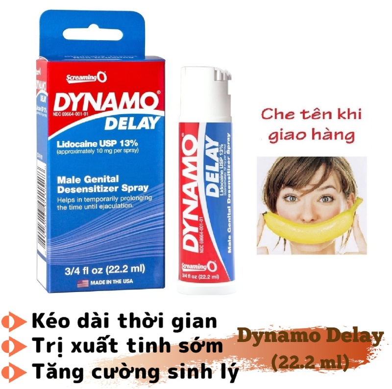 Chai xịt DYNAMO DELAY cao cấp (22.2ml) - hàng chính hãng