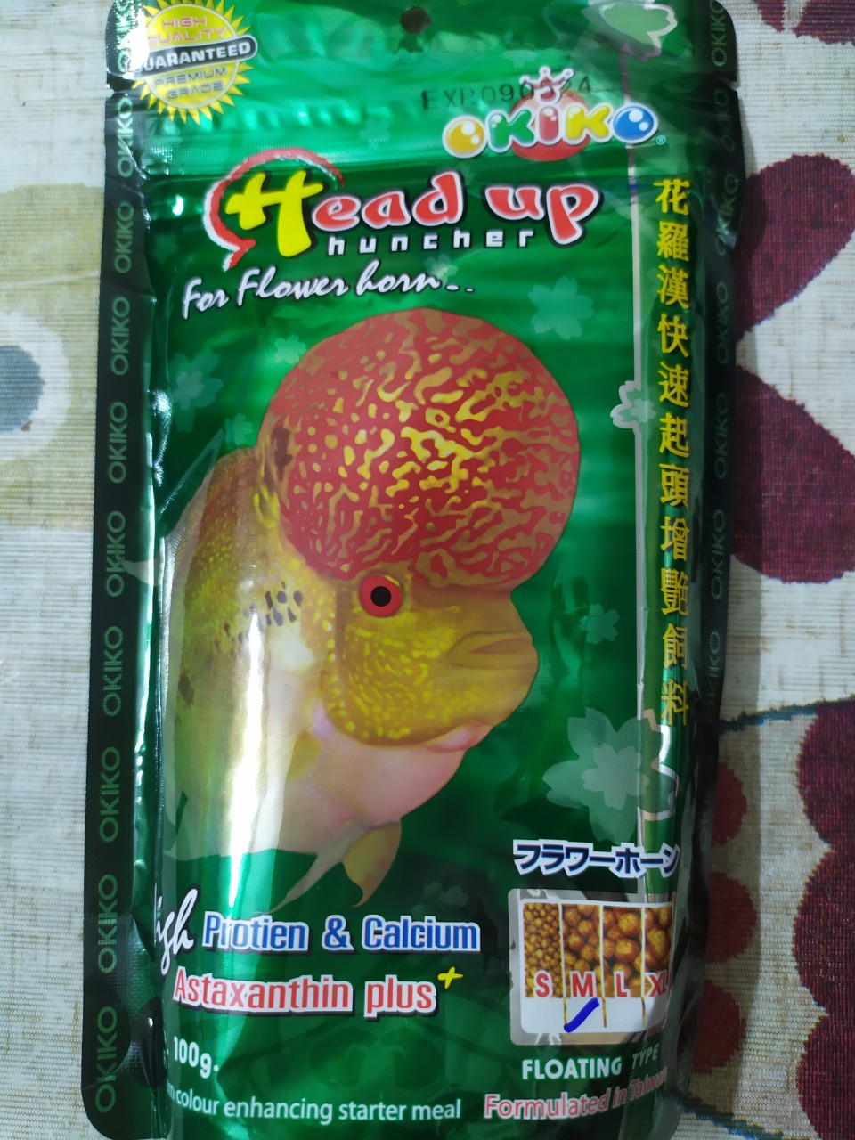 [Chọn màu] Thức Ăn Cá La Hán Okiko 100g.