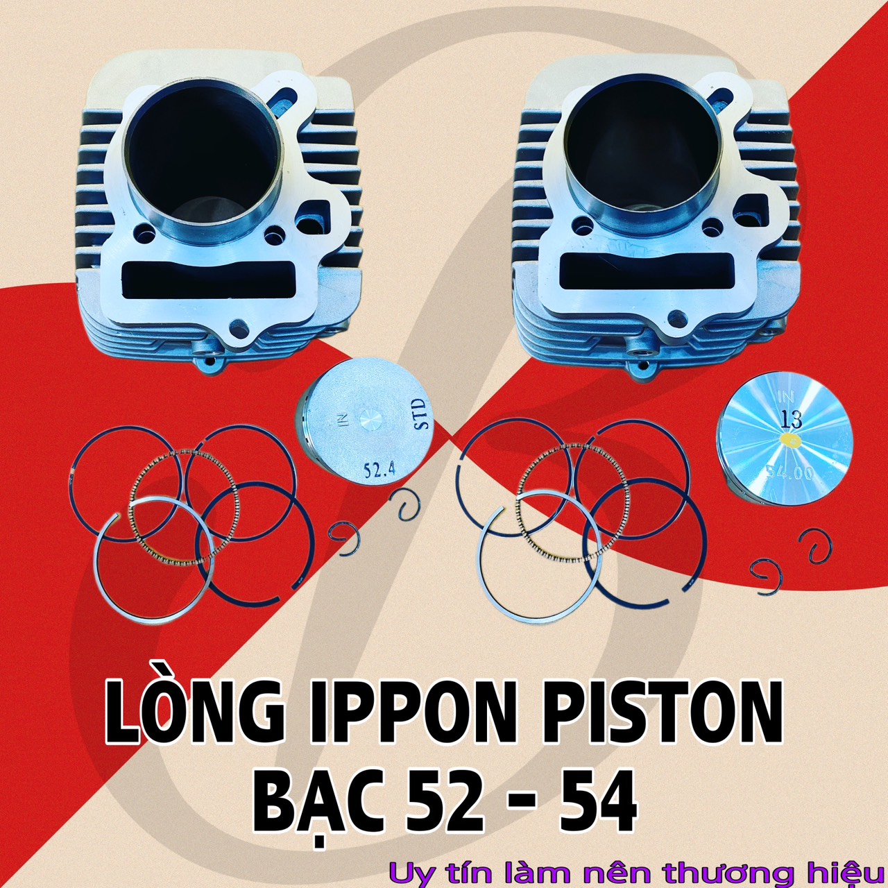 Lòng  IPPON 52 , 54 dài 78 dành cho wave / dream / 67/ cup/cd/cl