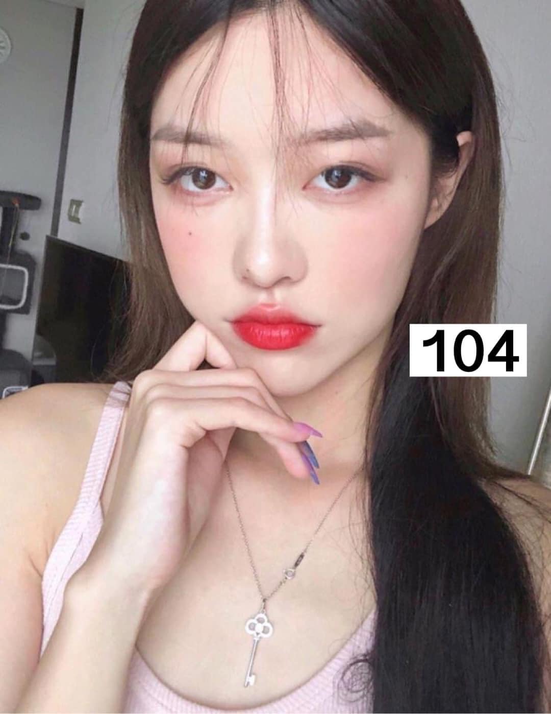 Son YSL 104 Jeu D'attraction Đỏ Cam Fullbox