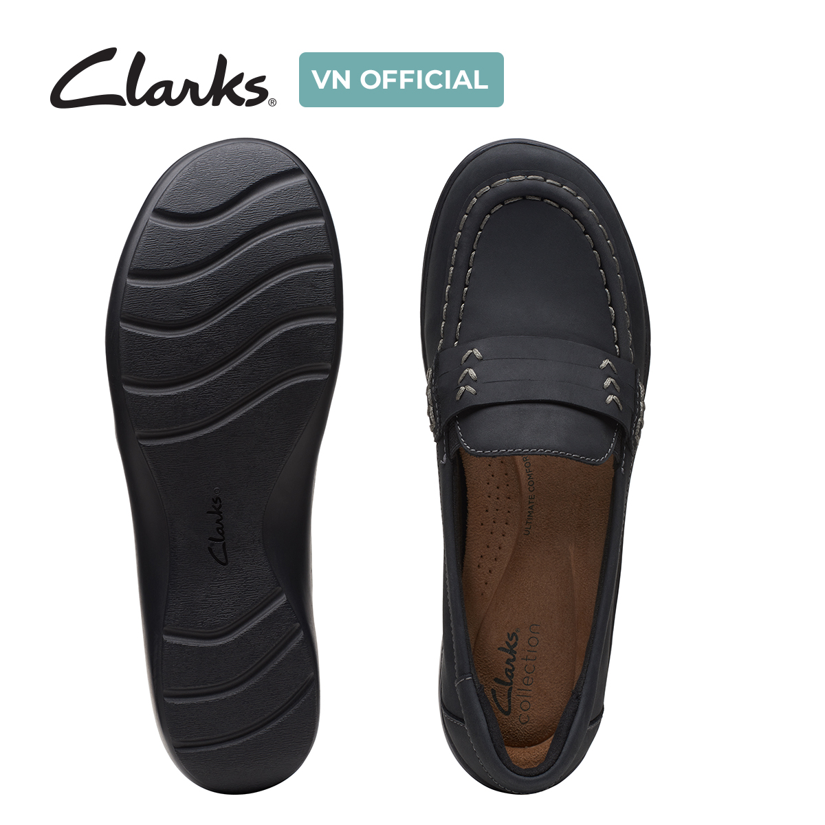 Giày Lười Da Nữ Clarks - Cora Ashly