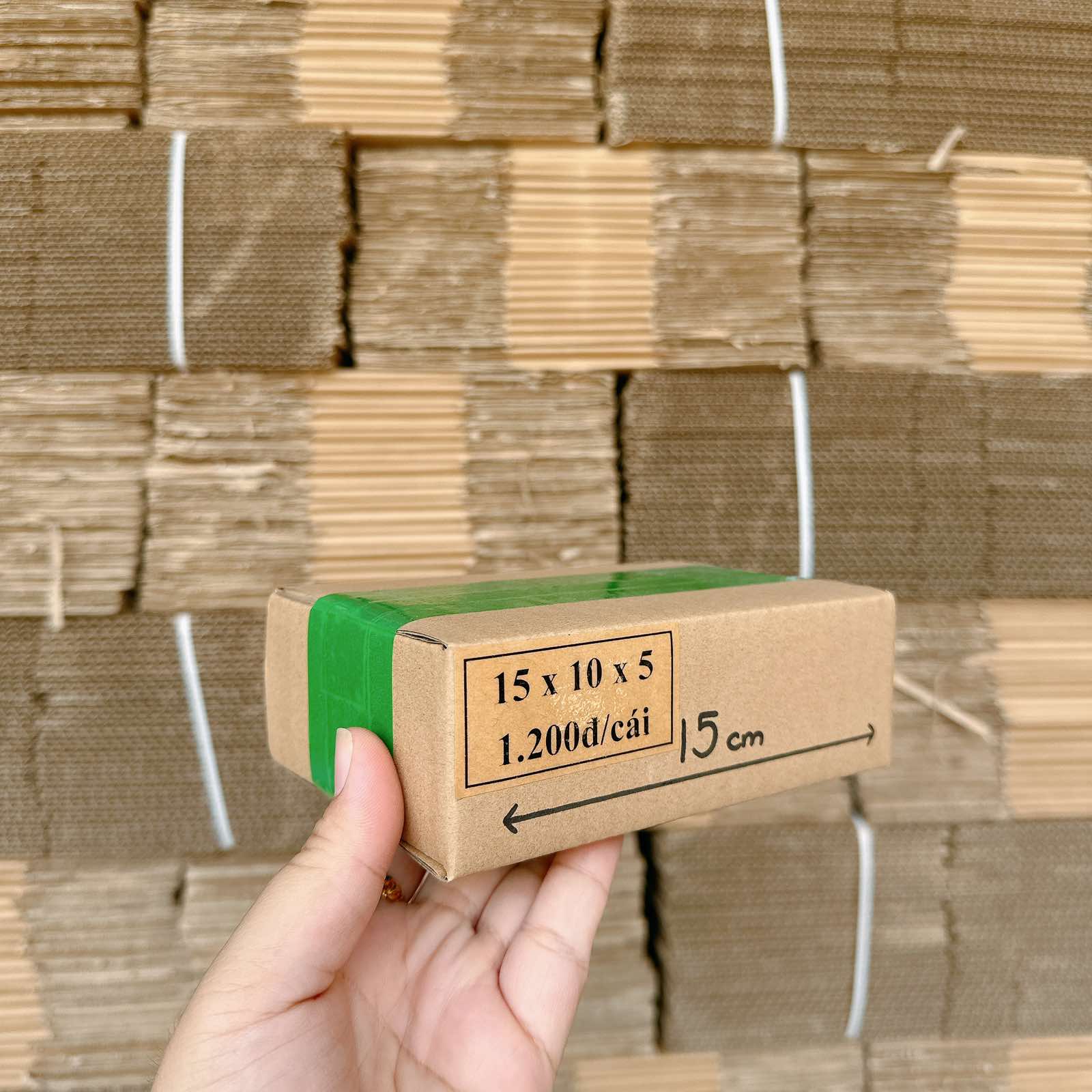 Kích thước 15x10x5 cm Combo 50 hộp carton đóng gói hàng hóa