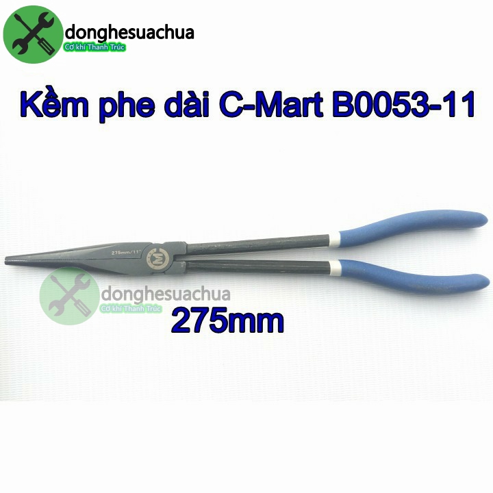 Kìm mũi nhọn dài miệng thẳng C-Mart B0051-11 275mm