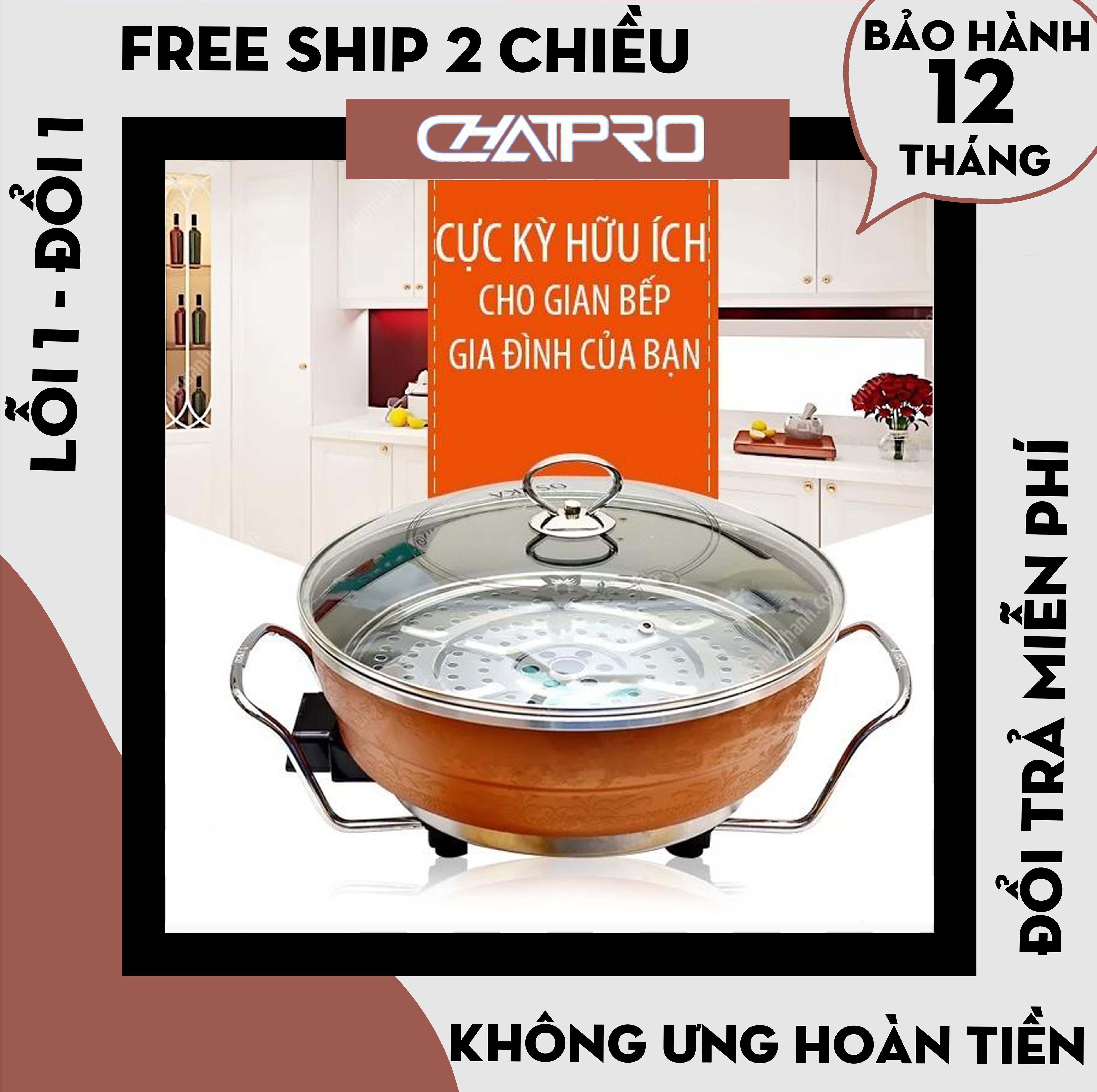 NỒI LẨU ĐIỆN ĐA NĂNG OSAKA ( Bảo Hành 12 Tháng )