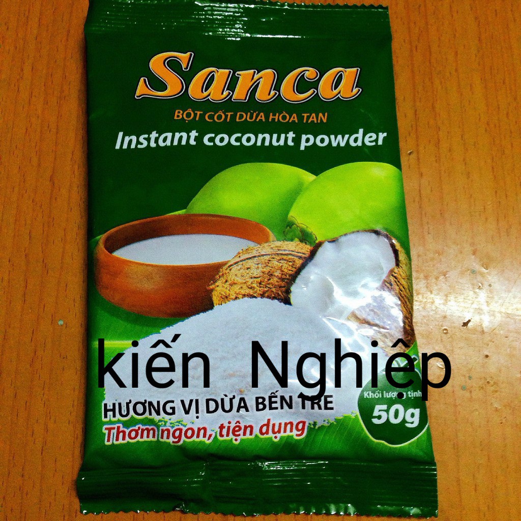 [HCM][Cực rẻ] Combo 10 gói bột cốt dừa sanca