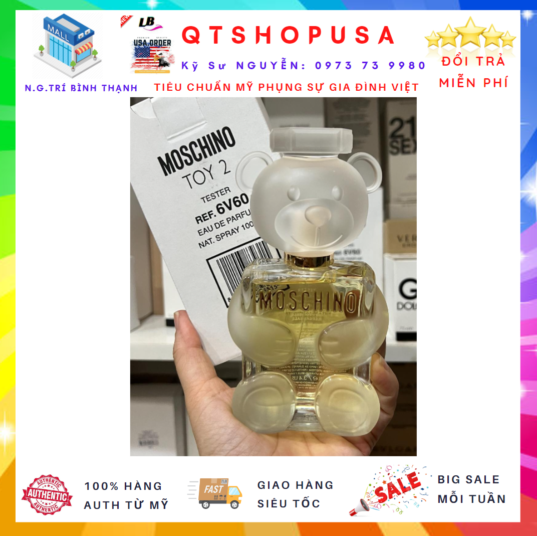 Nước hoa tester toy 2 edp 100ml gấu trắng
